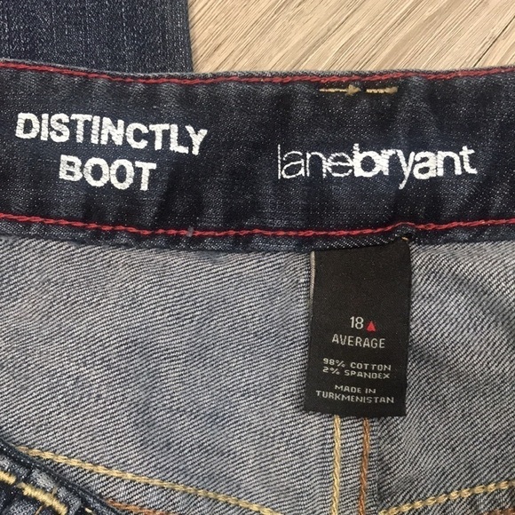 Lane Bryant DarkWash Distinctly Bootcut Jeans size 18 Moderately  Curvy - Picture 4 of 8